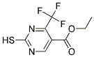 ethyl 2-sulfanyl-4-(trifluoromethyl)pyrimidine-5-carboxylate Struktur