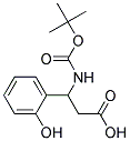 3-[(tert-butoxycarbonyl)amino]-3-(2-hydroxyphenyl)propanoic acid Struktur