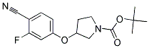 3-(4-Cyano-3-fluoro-phenoxy)-pyrrolidine-1-carboxylic acid tert-butyl ester Struktur