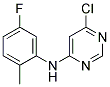 (6-Chloro-pyrimidin-4-yl)-(5-fluoro-2-methyl-phenyl)-amine Struktur