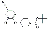 4-(4-Cyano-2-methoxy-phenoxy)-piperidine-1-carboxylic acid tert-butyl ester Struktur