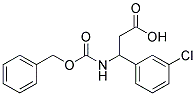 3-{[(benzyloxy)carbonyl]amino}-3-(3-chlorophenyl)propanoic acid Struktur