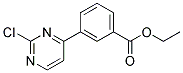 3-(2-Chloro-pyrimidin-4-yl)-benzoic acid ethyl ester Struktur