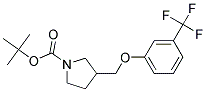 3-(3-Trifluoromethyl-phenoxymethyl)-pyrrolidine-1-carboxylic acid tert-butyl ester Struktur