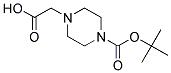 [4-(tert-butoxycarbonyl)piperazin-1-yl]acetic acid Struktur