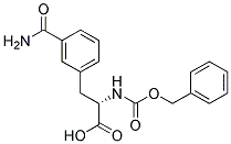 (2S)-2-{[(benzyloxy)carbonyl]amino}-3-(3-carbamoylphenyl)propanoic acid Struktur