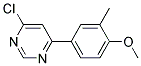 4-Chloro-6-(4-methoxy-3-methyl-phenyl)-pyrimidine Struktur