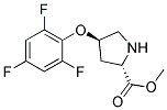 methyl (2S,4R)-4-(2,4,6-trifluorophenoxy)pyrrolidine-2-carboxylate Struktur