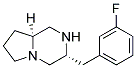 (3R,8aS)-3-(3-fluorobenzyl)octahydropyrrolo[1,2-a]pyrazine Struktur