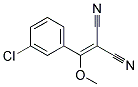 [(3-chlorophenyl)(methoxy)methylidene]propanedinitrile Struktur