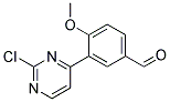 3-(2-Chloro-pyrimidin-4-yl)-4-methoxy-benzaldehyde Struktur