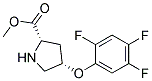 methyl (2S,4S)-4-(2,4,5-trifluorophenoxy)pyrrolidine-2-carboxylate Struktur