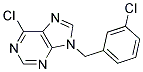 6-chloro-9-(3-chlorobenzyl)-9H-purine Struktur