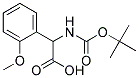 (2S)-[(tert-butoxycarbonyl)amino](2-methoxyphenyl)ethanoic acid Struktur