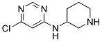 (6-Chloro-pyrimidin-4-yl)-piperidin-3-yl-amine Struktur