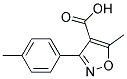 5-methyl-3-(4-methylphenyl)isoxazole-4-carboxylic acid Struktur