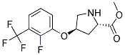 methyl (2S,4R)-4-[2-fluoro-3-(trifluoromethyl)phenoxy]pyrrolidine-2-carboxylate Struktur