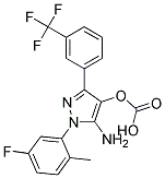 5-amino-1-(5-fluoro-2-methylphenyl)-3-[3-(trifluoromethyl)phenyl]-1H-pyrazole-4-carbonit Struktur