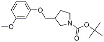 3-(3-Methoxy-phenoxymethyl)-pyrrolidine-1-carboxylic acid tert-butyl ester Struktur