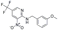 (3-Methoxy-benzyl)-(3-nitro-5-trifluoromethyl-pyridin-2-yl)-amine Struktur