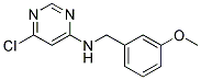 (6-Chloro-pyrimidin-4-yl)-(3-methoxy-benzyl)-amine Struktur