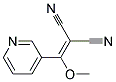 [methoxy(pyridin-3-yl)methylidene]propanedinitrile Struktur