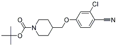 4-(3-Chloro-4-cyano-phenoxymethyl)-piperidine-1-carboxylic acid tert-butyl ester Struktur