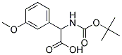 [(tert-butoxycarbonyl)amino](3-methoxyphenyl)acetic acid Struktur