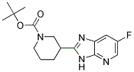 tert-butyl 3-(6- fluoro -3H-imidazo[4,5-b]pyridin-2-yl)piperidine-1-carboxylate Struktur