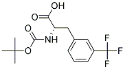 (2S)-2-[(tert-butoxycarbonyl)amino]-3-[3-(trifluoromethyl)phenyl]propanoic acid Struktur