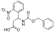 3-{[(benzyloxy)carbonyl]amino}-3-(2-nitrophenyl)propanoic acid Struktur