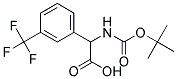 (2R)-[(tert-butoxycarbonyl)amino][3-(trifluoromethyl)phenyl]ethanoic acid Struktur