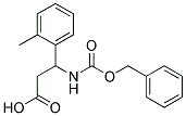 3-{[(benzyloxy)carbonyl]amino}-3-(2-methylphenyl)propanoic acid Struktur