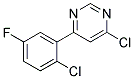 4-Chloro-6-(2-chloro-5-fluoro-phenyl)-pyrimidine Struktur