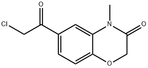 6-(CHLOROACETYL)-4-METHYL-2H-1,4-BENZOXAZIN-3(4H)-ONE Struktur