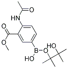 4-ACETAMIDO-3-METHOXYCARBONYLPHENYLBORONIC ACID PINACOL ESTER Struktur