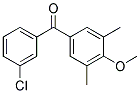 3-CHLORO-3',5'-DIMETHLY-4'-METHOXYBENZOPHENONE Struktur