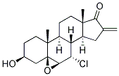 7ALPHA-CHLORO-5,6BETA-EPOXY-15BETA,16BETA-METHYLENE-3BETA-HYDROXY-5BETA-ANDROSTAN-17-ONE Struktur