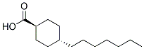 Trans-4-n-Heptylcyclohexane Carboxylic Acid Struktur