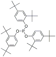 Tris(2,4-di-tert-butylphenol)phosphite Struktur