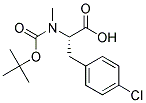 N-tert-Butoxycarbonyl-N-methyl-L-3-(4-chlorophenyl)alanine Struktur