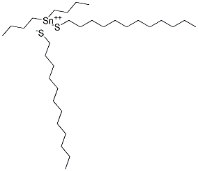 Dibutyltin bis(n-lauryl mercaptide) Struktur