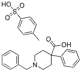 N-Benzyl-4-carboxy-4-phenyl-piperidine-p-toluene sulfonate Struktur