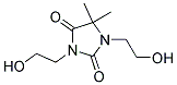 Di-(2-hydroxyethyl) dimethylhydantoin Struktur