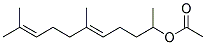 6,10-Dimethyl-5,9-undecadien-2-yl acetate Struktur