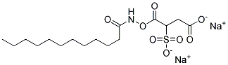 Sulfosuccinic acid, mono-(lauramido) ester, sodium salt Struktur