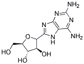 Arabinofuranosyl-2,6-diaminopurine Struktur