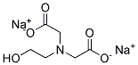 Hydroxyethyliminodiacetic acid, sodium salt Struktur