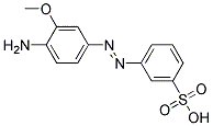 4'-Amino-3'-methoxyazobenzene-3-sulfonic acid Struktur