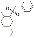 ((5-ISOPROPYL-2-METHYLCYCLOHEXYL)SULFONYLMETHYL)BENZENE Struktur